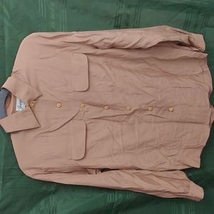 Joanna Light Brown Button Up Shirt